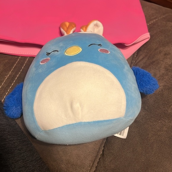 Squishmallows Bebe the Blue Bird w/ Bunny Ears 8in Plush Limited Easter Edition - Picture 2 of 5